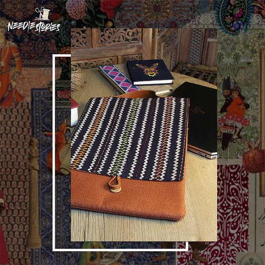 Ajrak Heritage - Rust & Black Laptop Sleeve