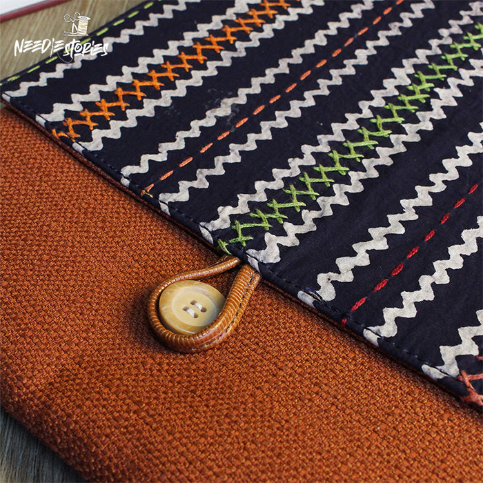 Ajrak Heritage - Rust & Black Laptop Sleeve