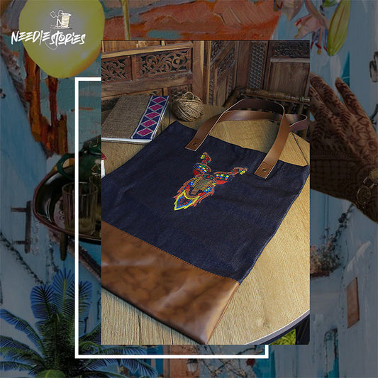 Markhor Legacy - Denim Blue Tote Bag