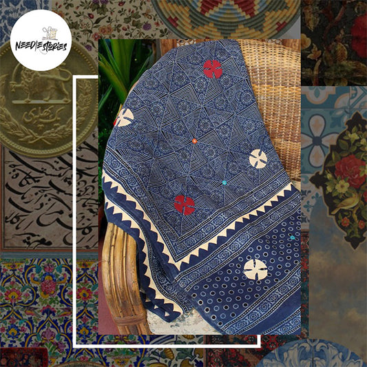 Timeless - Blue Ajrak Dupatta